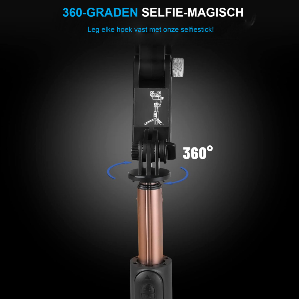 Smartphone gimbal stabilizer met Bluetooth, draagbare anti-shaking gimbal voor stabiele smartphonevideo’s en handsfree bediening.