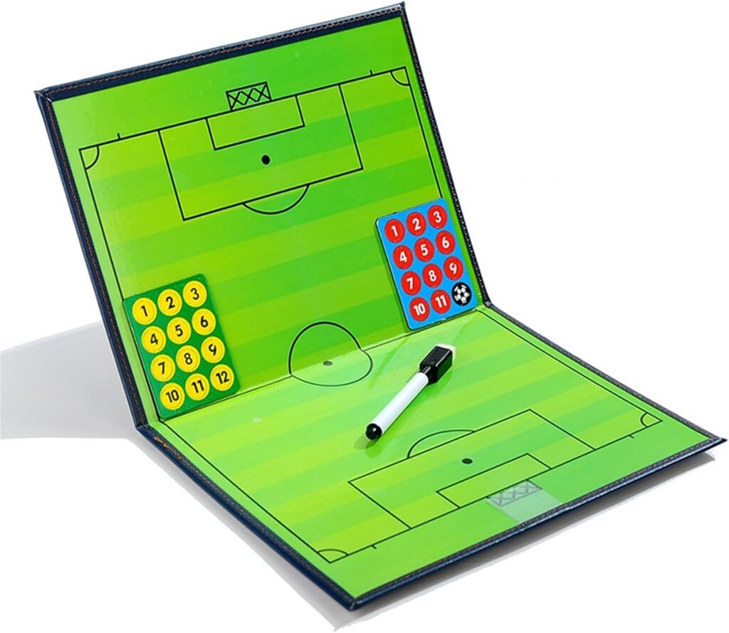 Magnetisch tactiekbord voor voetbal en futsal met stift, magneten en wisser