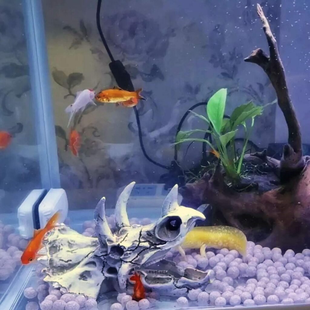 Realistische Triceratops dinosaurusdecoratie voor aquarium en reptielen