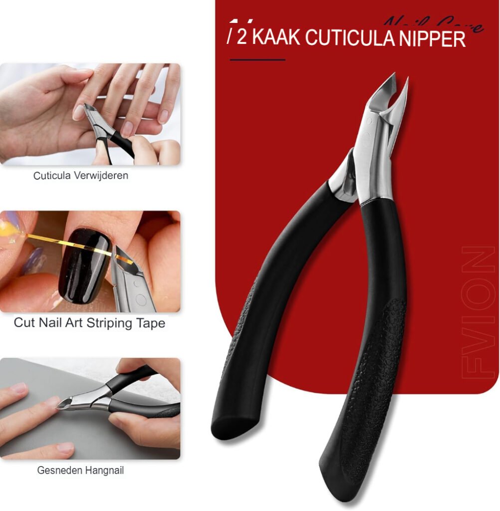 Nagelriem knipset met tang en schaar van roestvrij staal voor manicure en pedicure