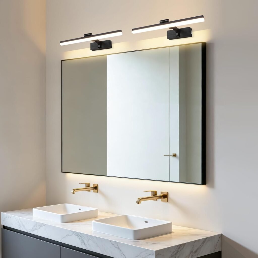 Spiegellamp met instelbare kleurtemperatuur en touch dimmer voor badkamer en nachtkastje