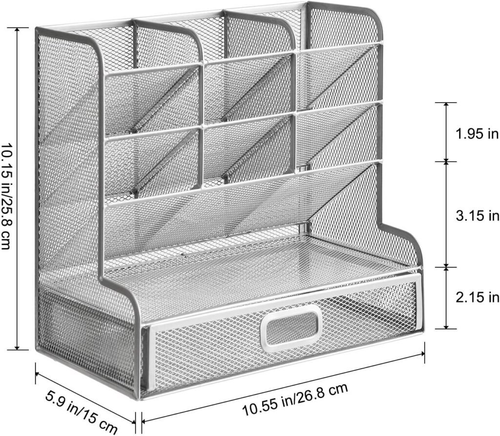 Pennenhouder - Pen Organizer voor Bureau en Kantoor - Bureau Organizer voor Pennen en Papier - Multifunctionele Opbergdoos