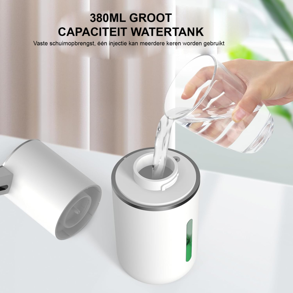 Automatische zeepdispenser USB oplaadbaar met bewegingssensor en schuimzeepfunctie