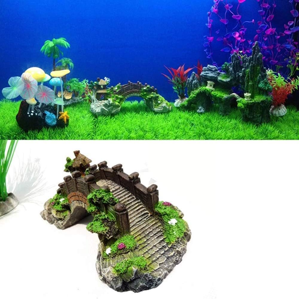 Aquariumdecoratie met schildpadontwerp en schuilplaats voor vissen en schildpadden