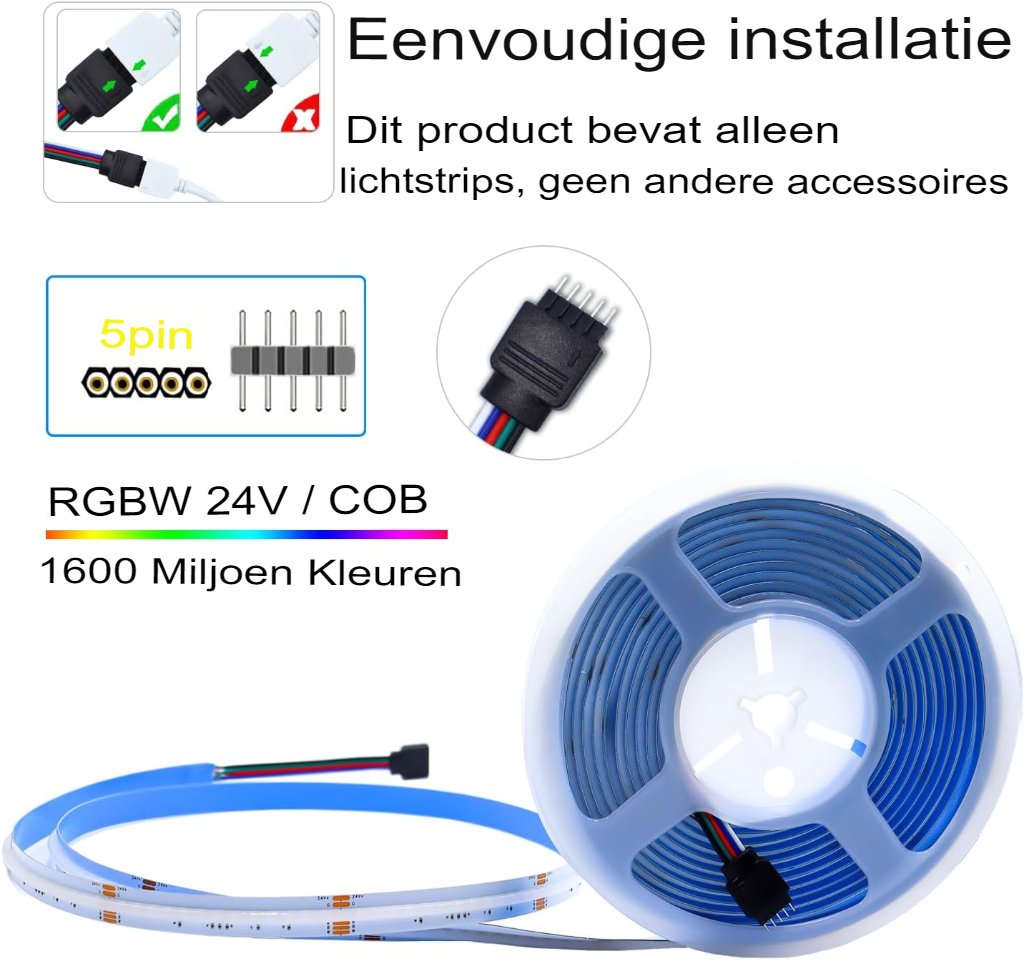 LED TV-achtergrondverlichting RGB LED-strip van 2 meter met afstandsbediening