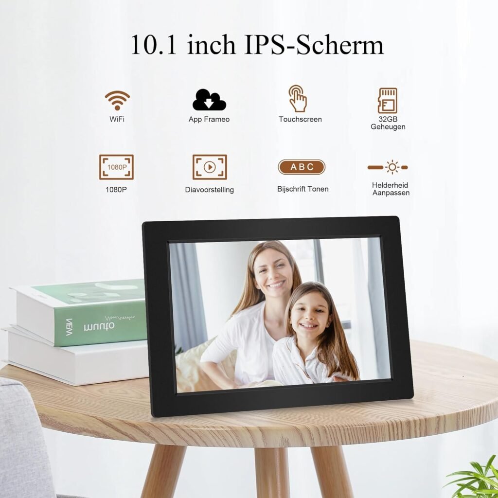 Digitale fotolijst met wifi en afstandsbediening
