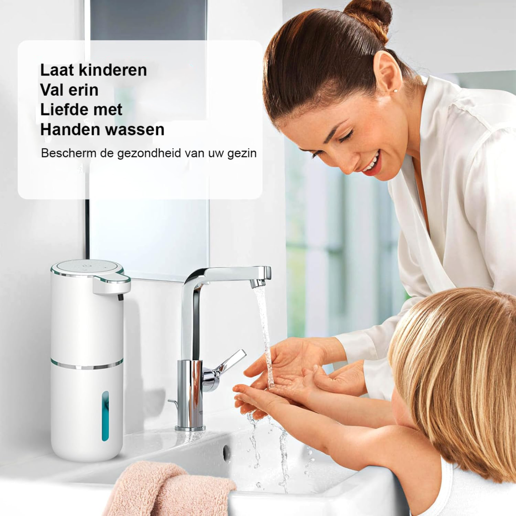 **Zeepdispenser** - Automatische dosering - Infraroodsensor - USB oplaadbaar
