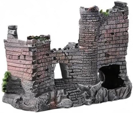 Aquarium decoratie ornamenten set met kunstmatige planten en realistisch design