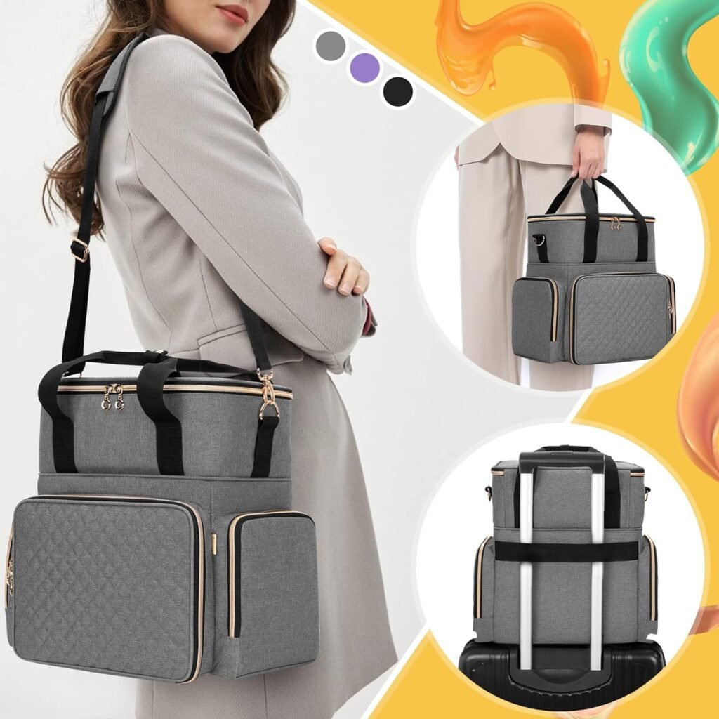 Nagellak opbergtas organizer voor 70 nagellakflessen grijs