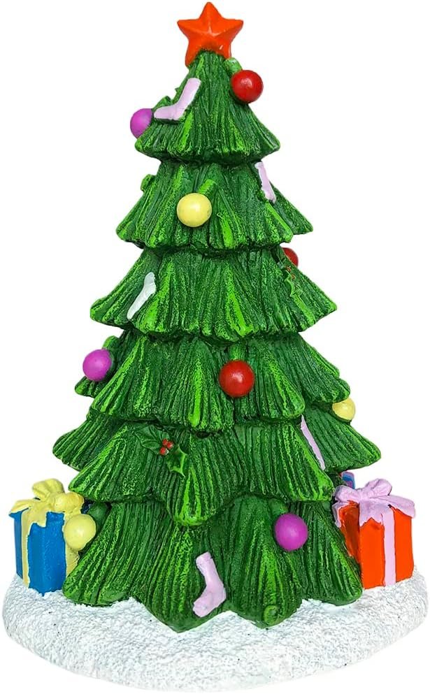 Aquarium kerstboom decoratieset van kunststof