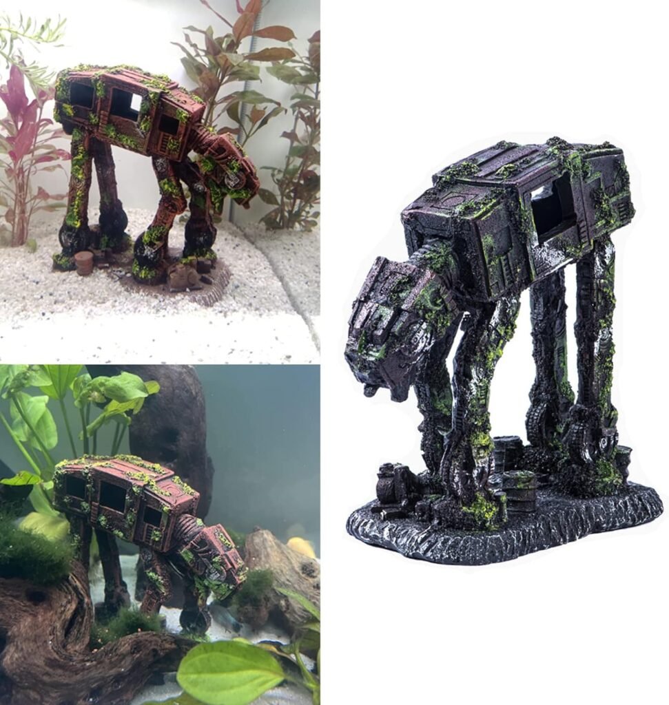 Aquarium decoratie set met kunstmatige planten en schuilplaatsen