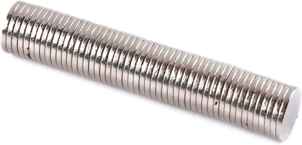 100 stuks huishoudmagneetjes 8 x 1 mm voor whiteboard, magneetbord en koelkast