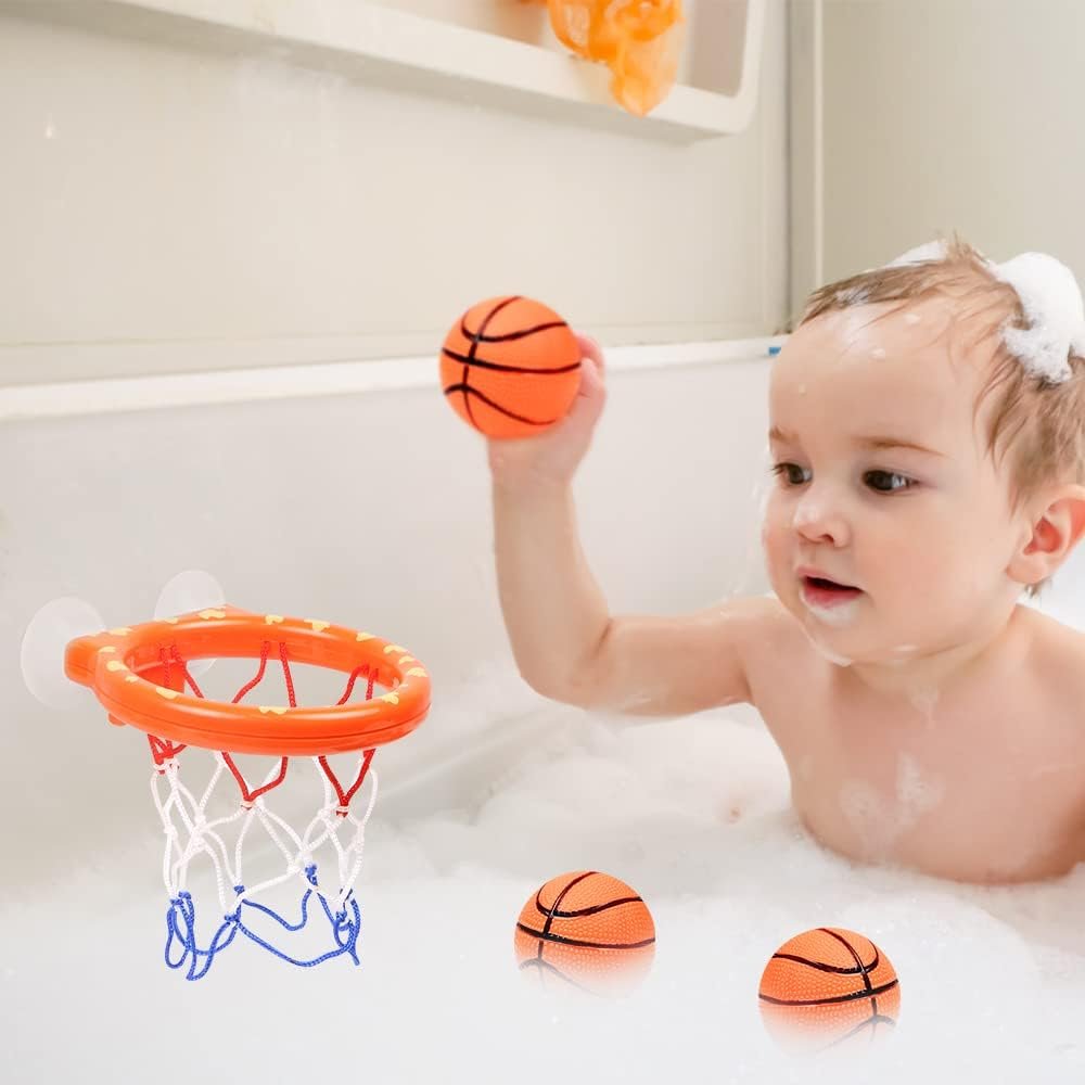 Basketbal hoepel set voor bad met bal en pomp voor kinderen