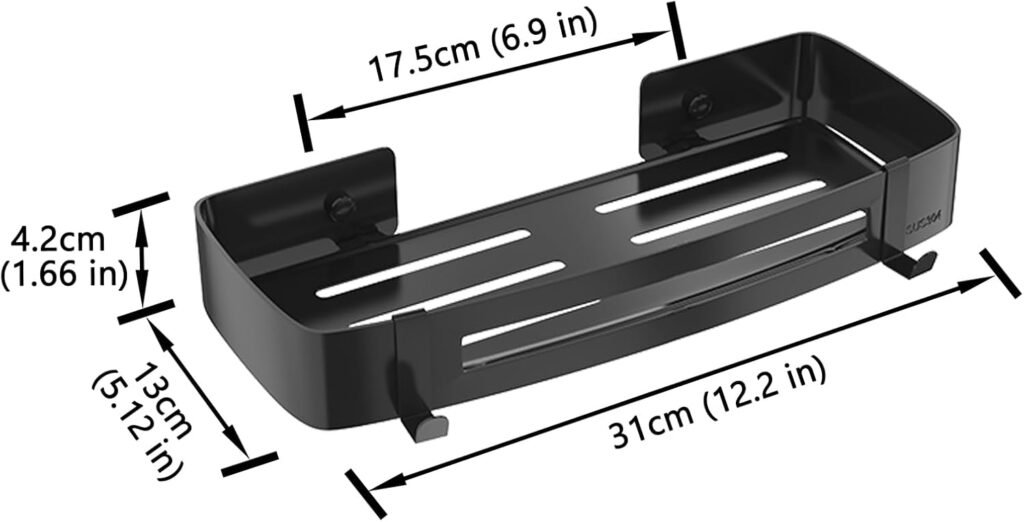 RVS badkamer wandplank voor wandmontage, zilverkleurig opbergrek