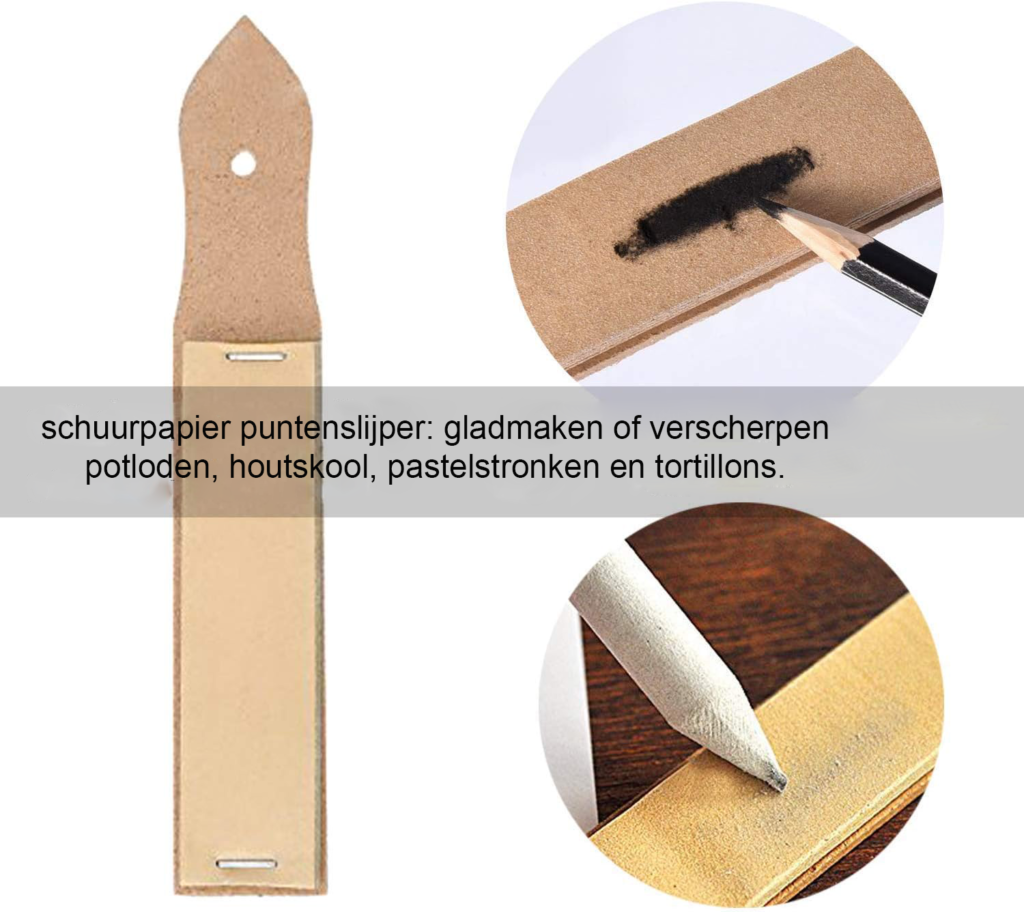 Tekendoos met waterverf, kleurpotloden en accessoires voor tekenen en schetsen