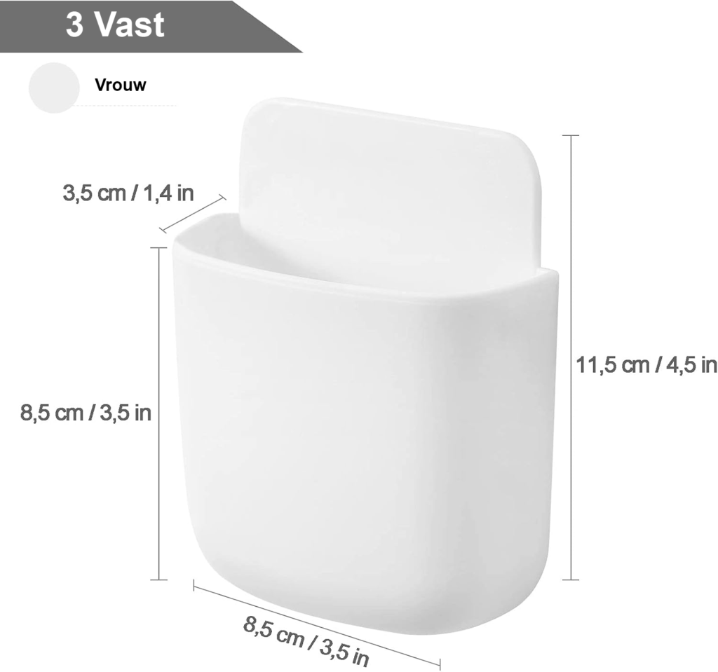 Afstandsbedieninghouder voor wandmontage - zelfklevende, ruimtebesparende houder