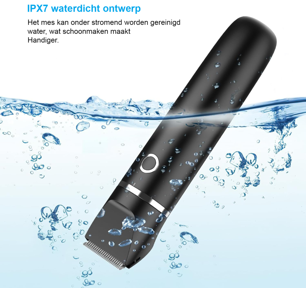 Professionele draadloze hondentondeuse met verstelbare snijlengte en accessoires