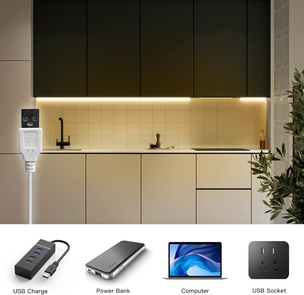 TV achtergrondverlichting met dimbare COB LED-strip van 2 meter in warm wit 3000K