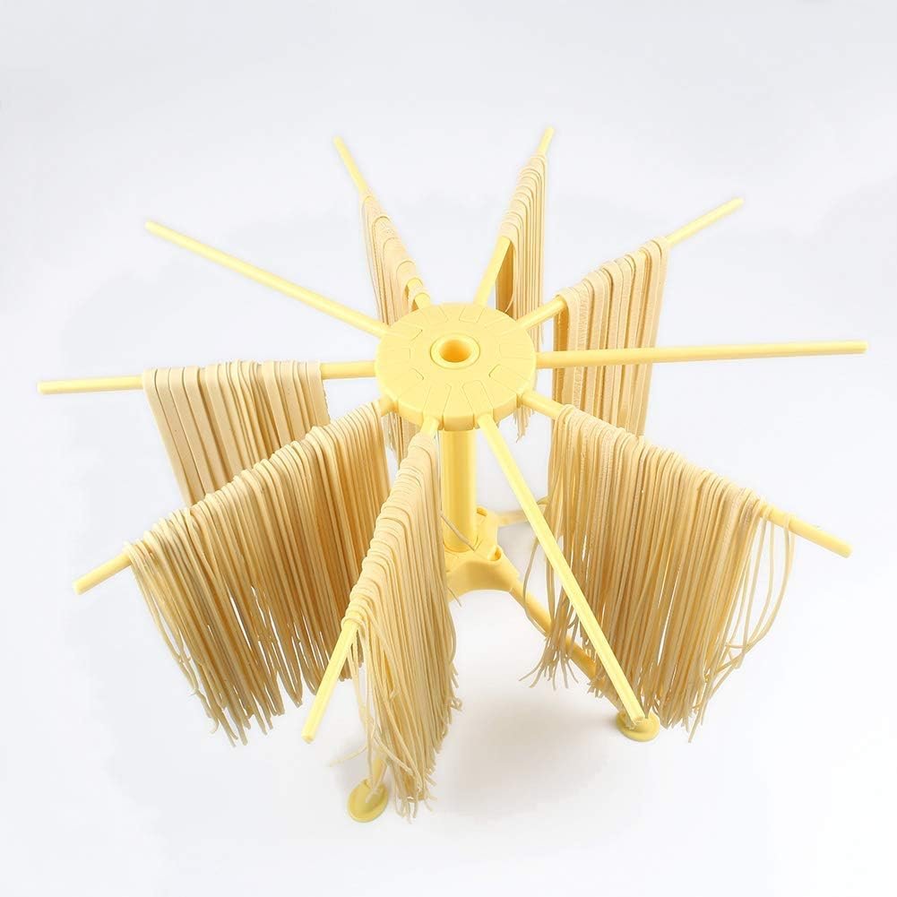 Pastadroogrek Inklapbaar - Pasta Droogrek voor Zelfgemaakte Pasta - Ruimtebesparend Kunststof Rek - 21,7 x 9,4 x 8,8 cm
