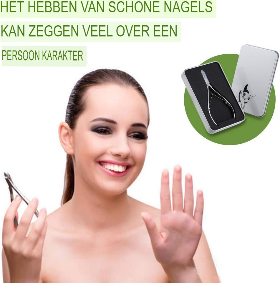 Nageltang set met nagelschaar voor manicure en pedicure van roestvrij staal