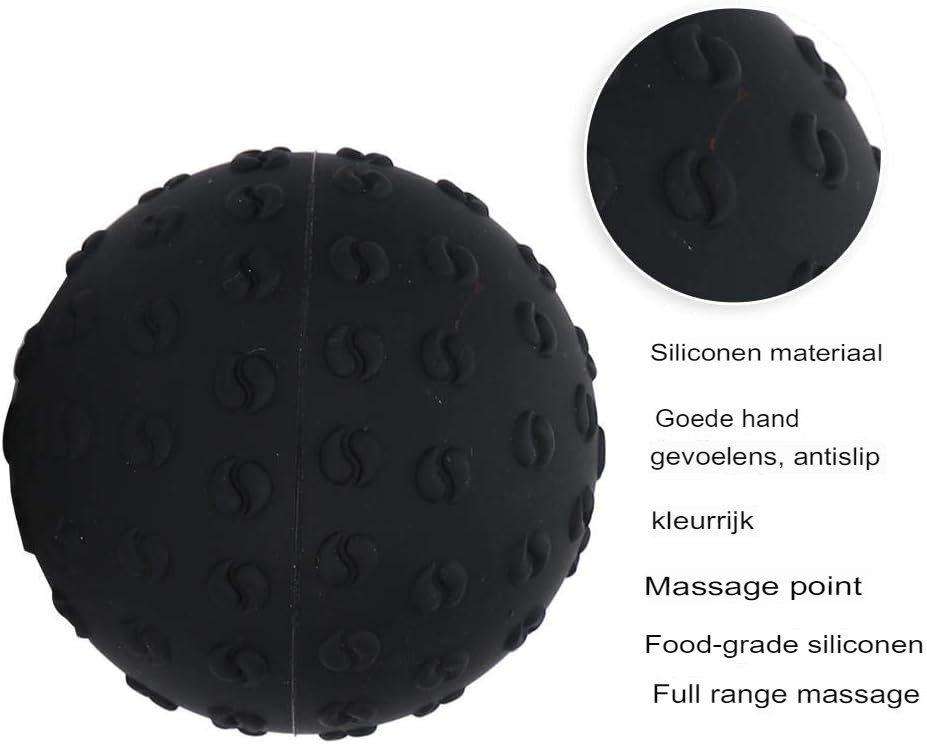 Siliconen triggerpoint massageballen set voor myofasciale release en plantaire fasciitis