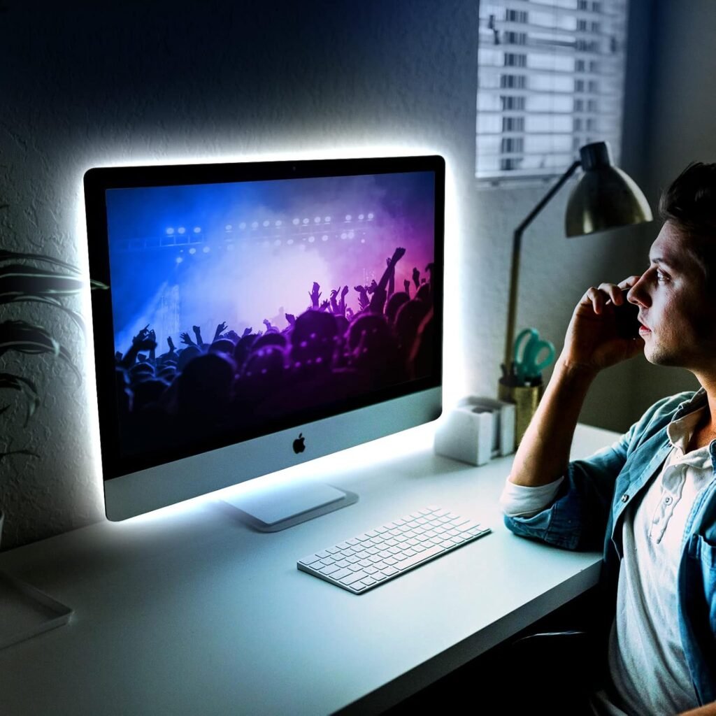 TV LED-strip met warme 3000K achtergrondverlichting, COB LED voor interieurdecoratie