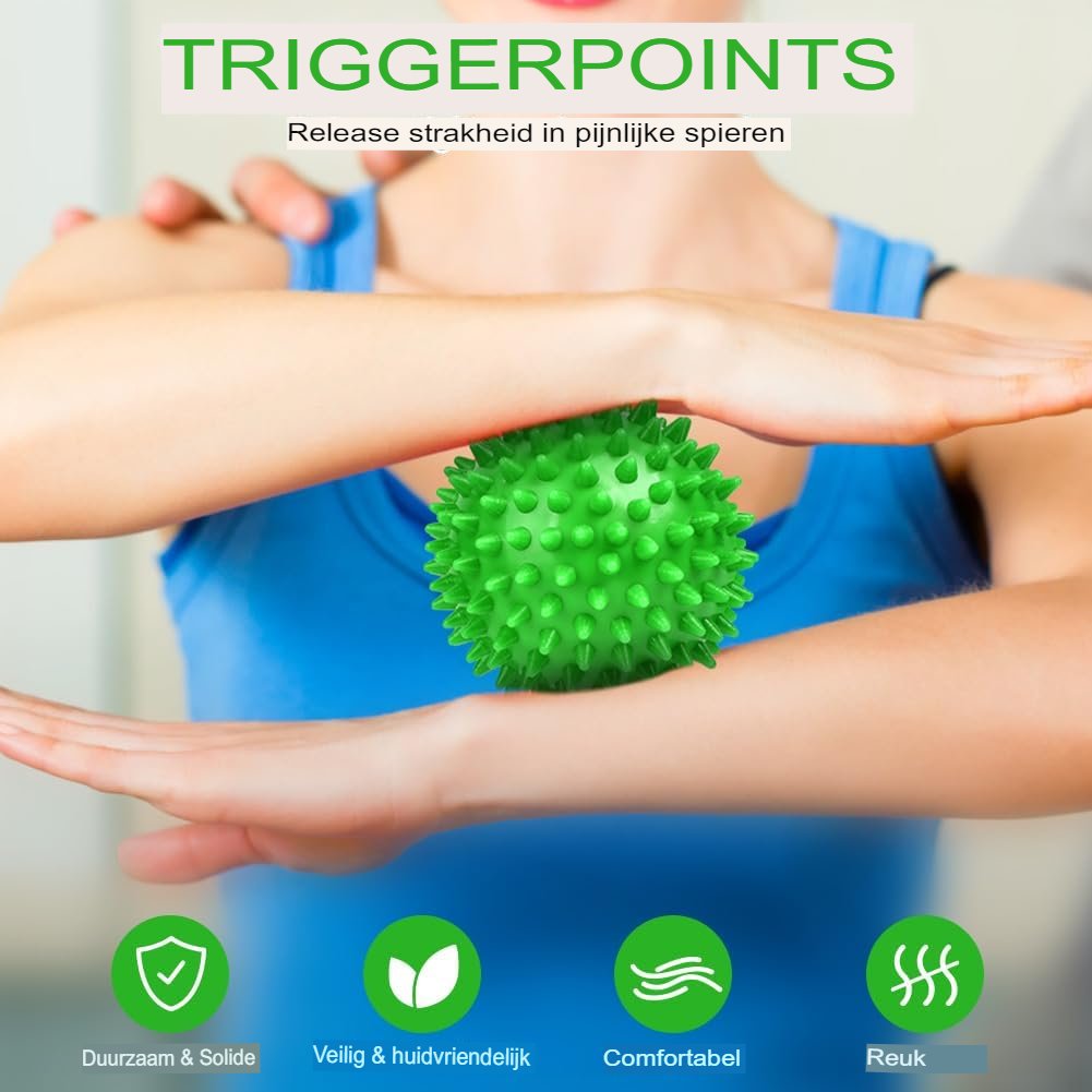 Acupressuur massagekogelset met triggerpoint ballen voor fysiotherapie en weefselmassage