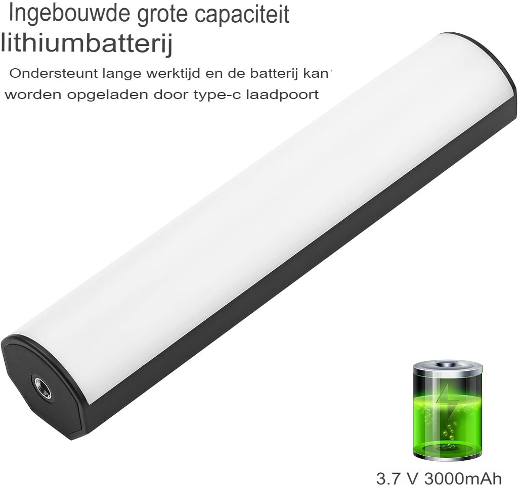 LED videolamp voor fotografie en videoconferenties met instelbare helderheid en lichteffecten
