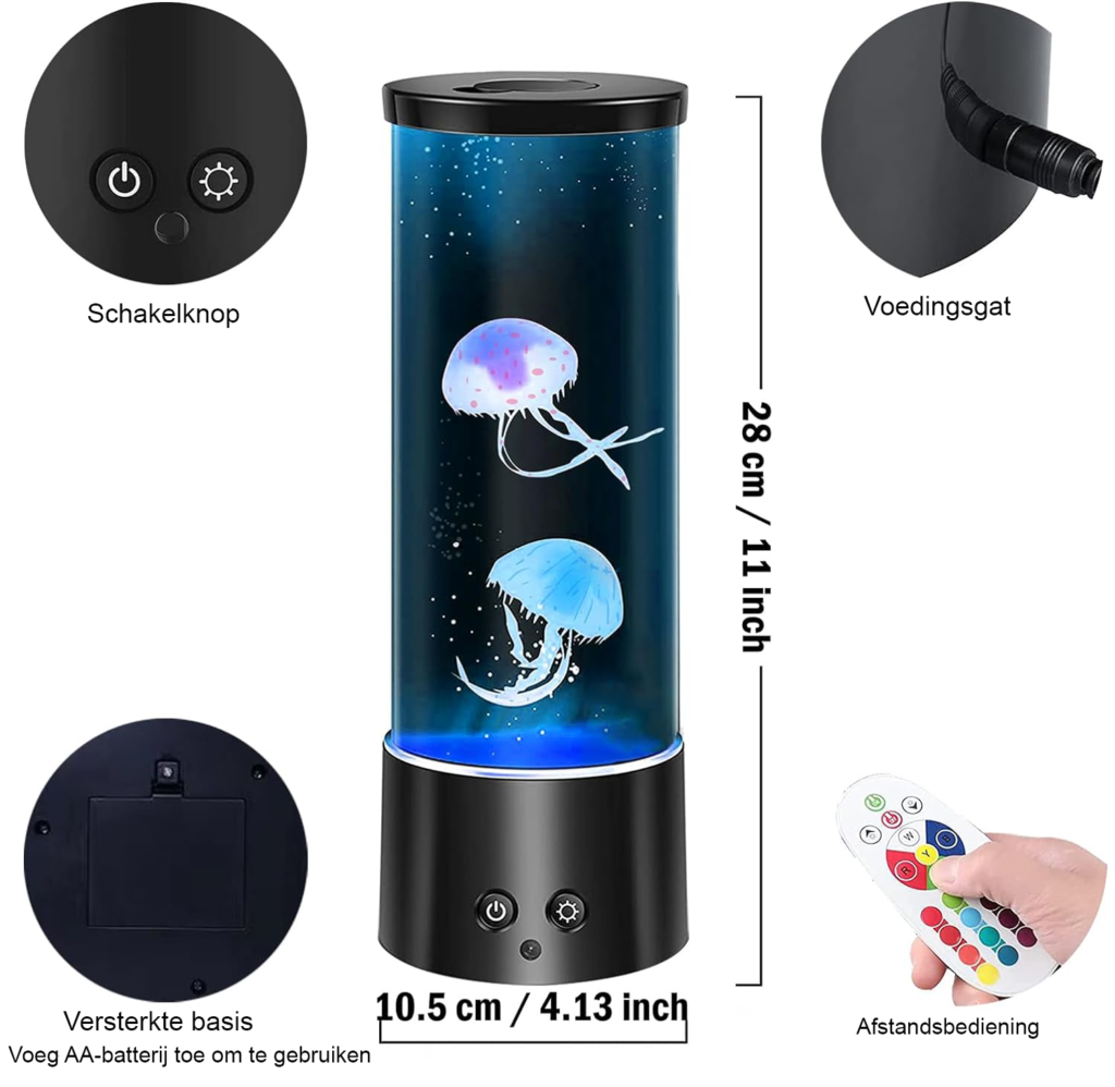 LED kwallen aquarium lamp met meerkleurige LED-verlichting en afstandsbediening