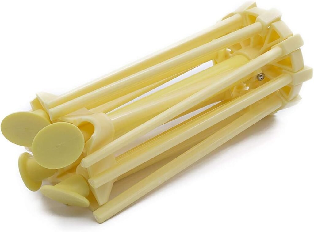 Pastadroogrek Inklapbaar - Pasta Droogrek voor Zelfgemaakte Pasta - Ruimtebesparend Kunststof Rek - 21,7 x 9,4 x 8,8 cm