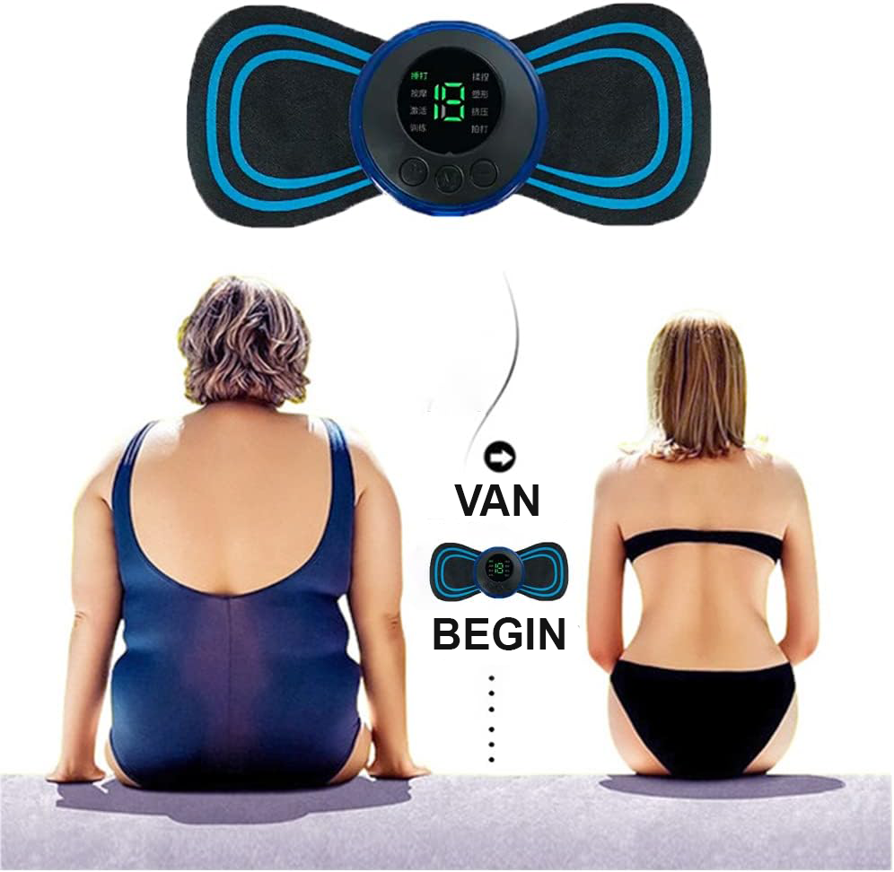 nekmassageapparaat met EMS elektrostimulatie en spierversteviging