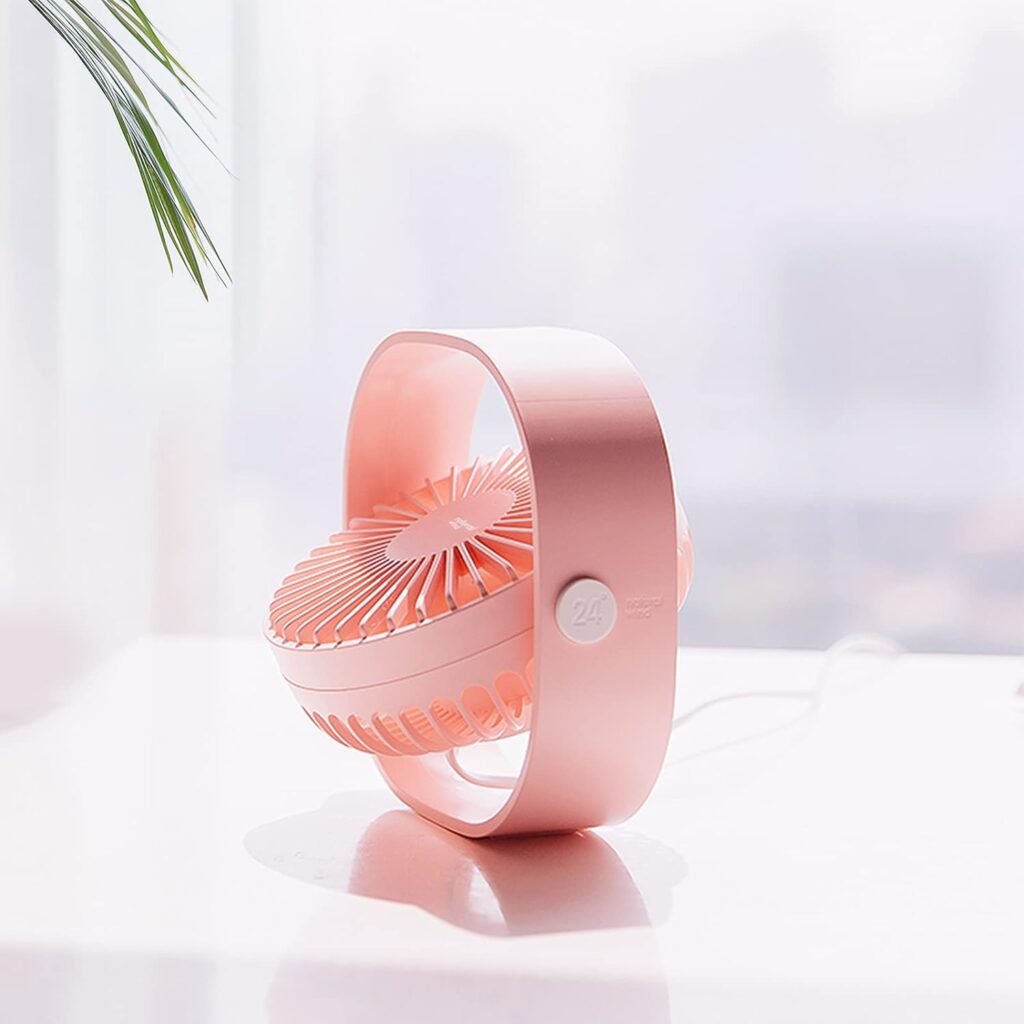 Mini USB ventilator met 3 snelheden en 360 graden rotatie, compact en draagbaar