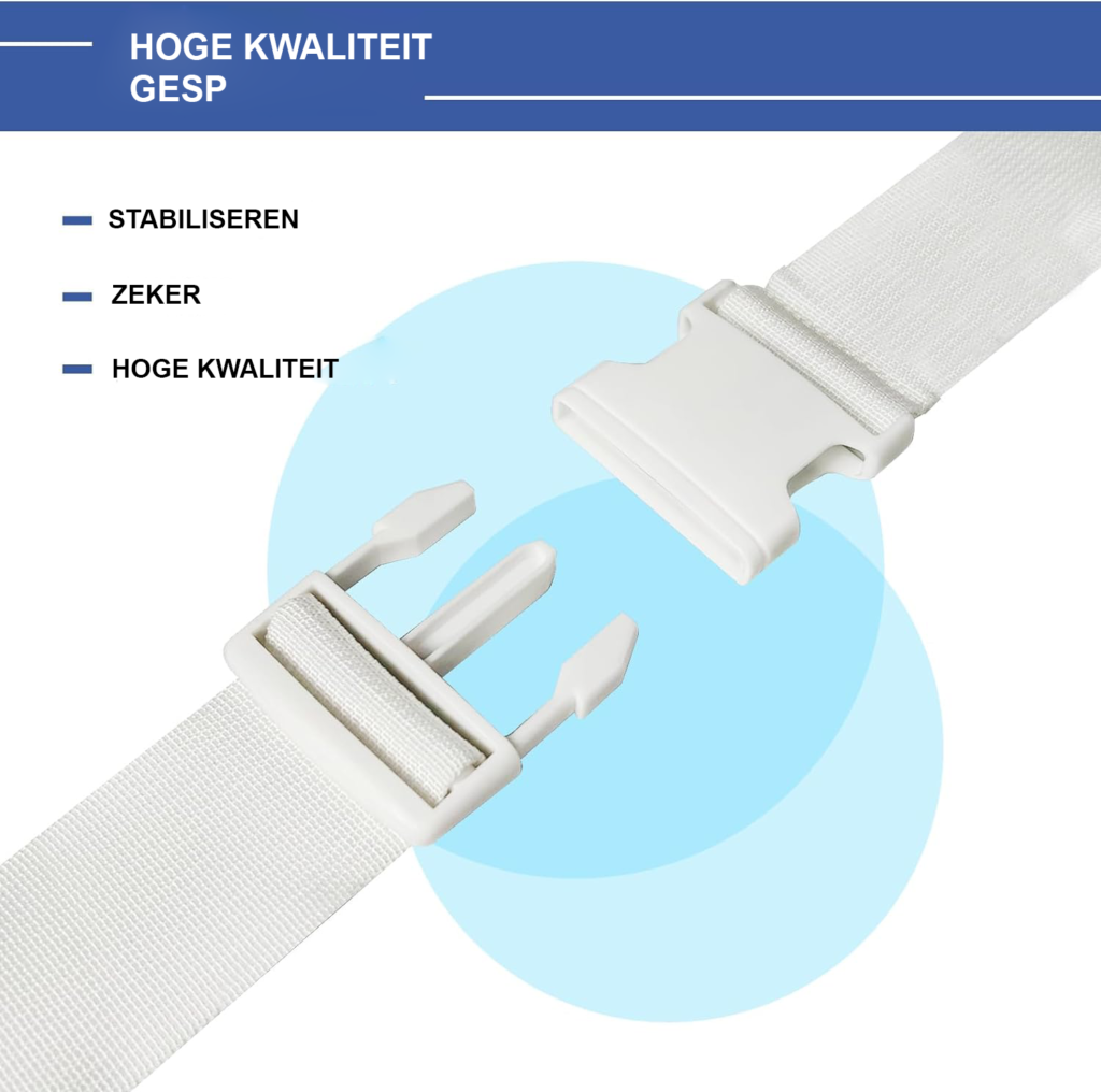 Matrasconnector set 50x20 cm voor het verbinden van matrassen