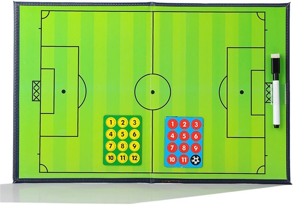 Magnetisch tactiekbord voor voetbal en futsal met stift, magneten en wisser