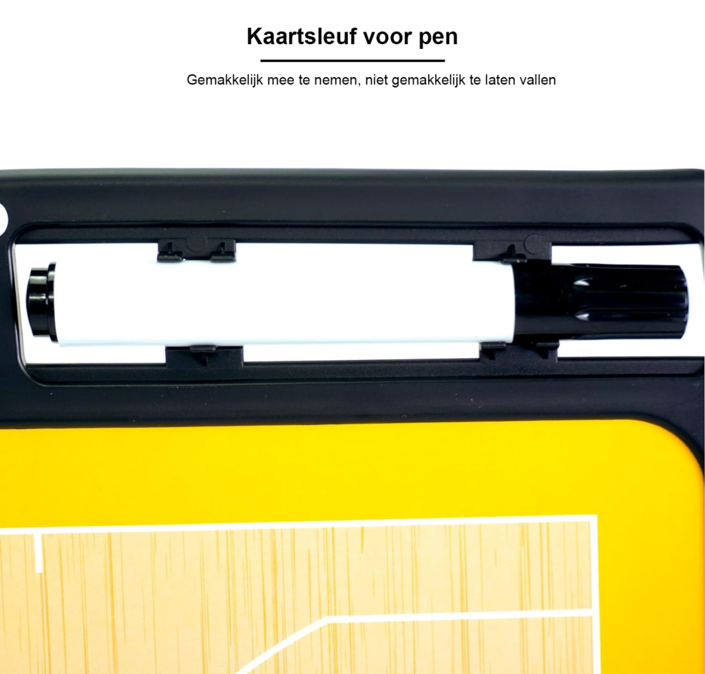 Magnetisch basketbal tactiekbord met marker, magneten en wisser voor training en wedstrijdvoorbereiding