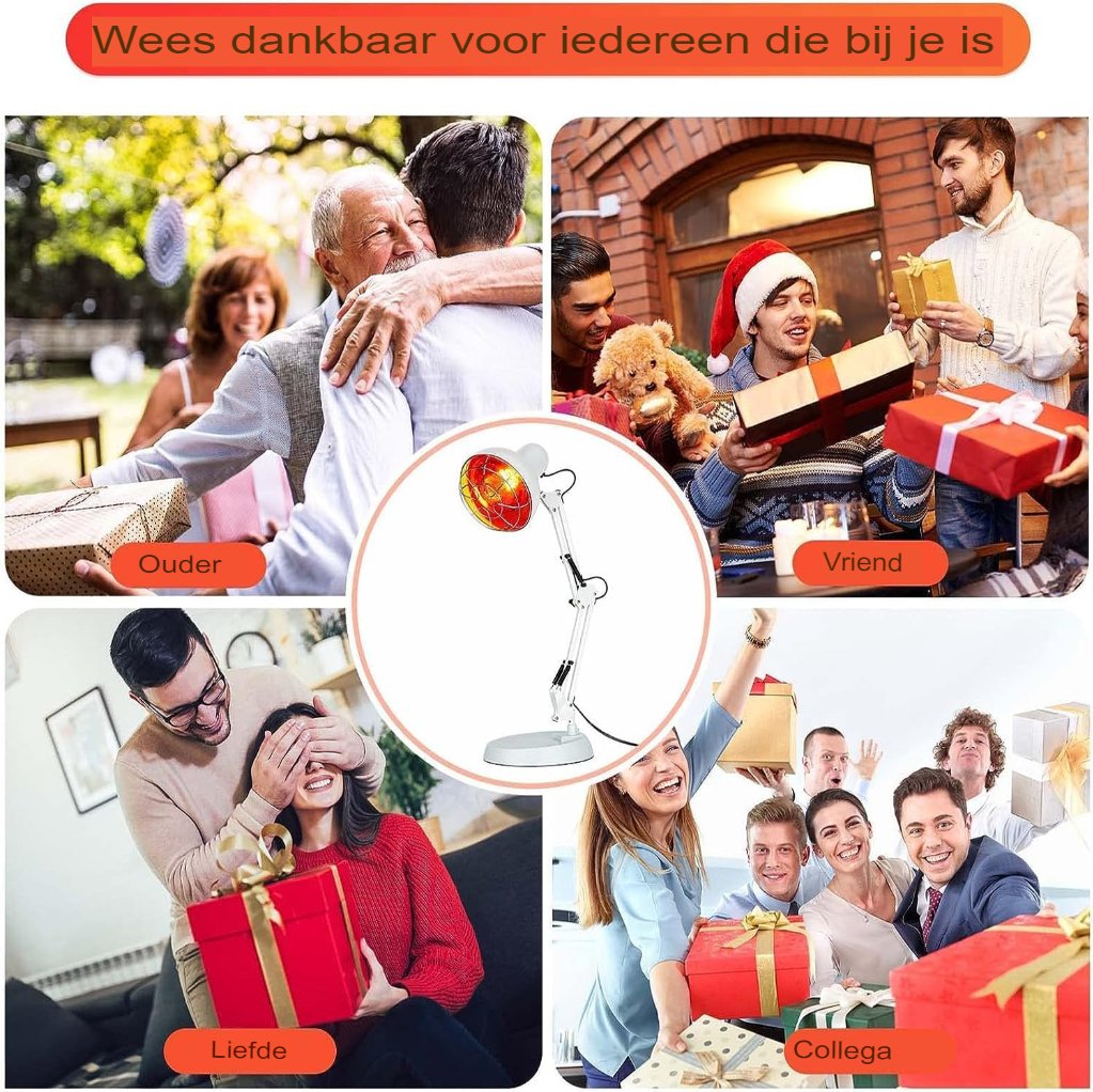 Infraroodlamp voor thuisgebruik met verstelbare hoek, hoogte en timerfunctie