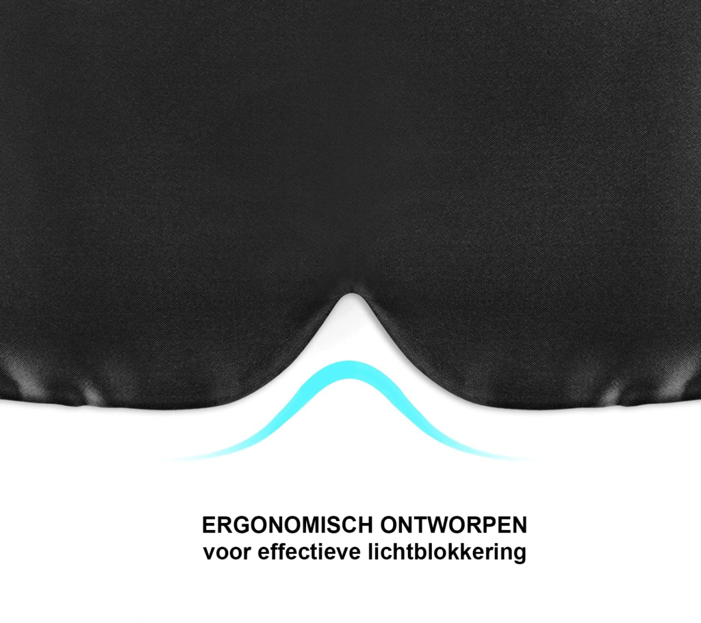Zijden slaapmasker met verstelbare band voor comfortabele nachtrust