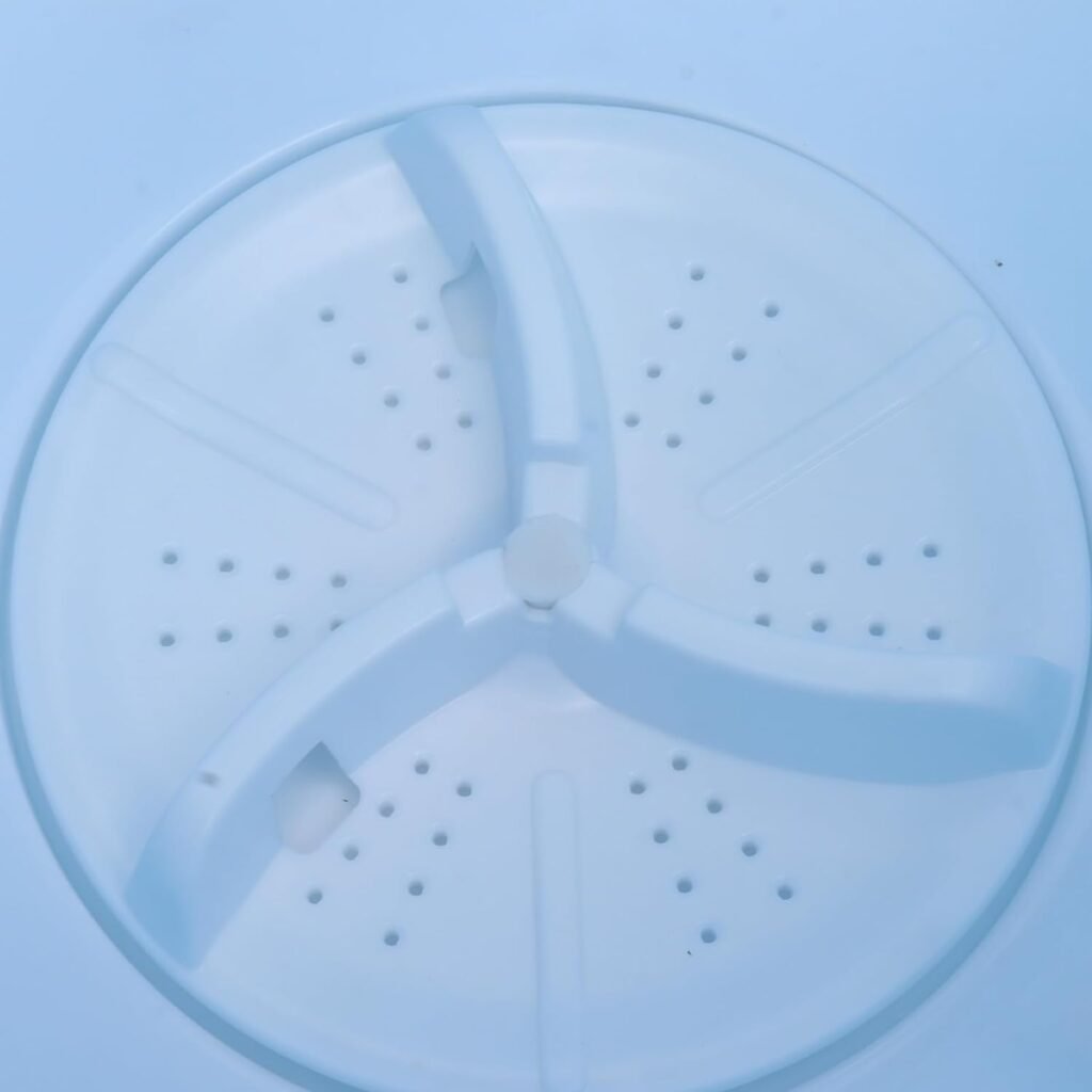 Opvouwbare camping wasmachine met centrifuge en draagbaar ontwerp
