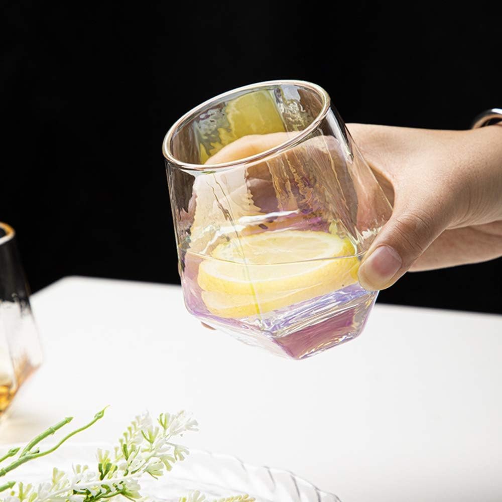 Diamant whiskey tumbler set met gekantelde whiskeyglazen voor een luxe drinkervaring