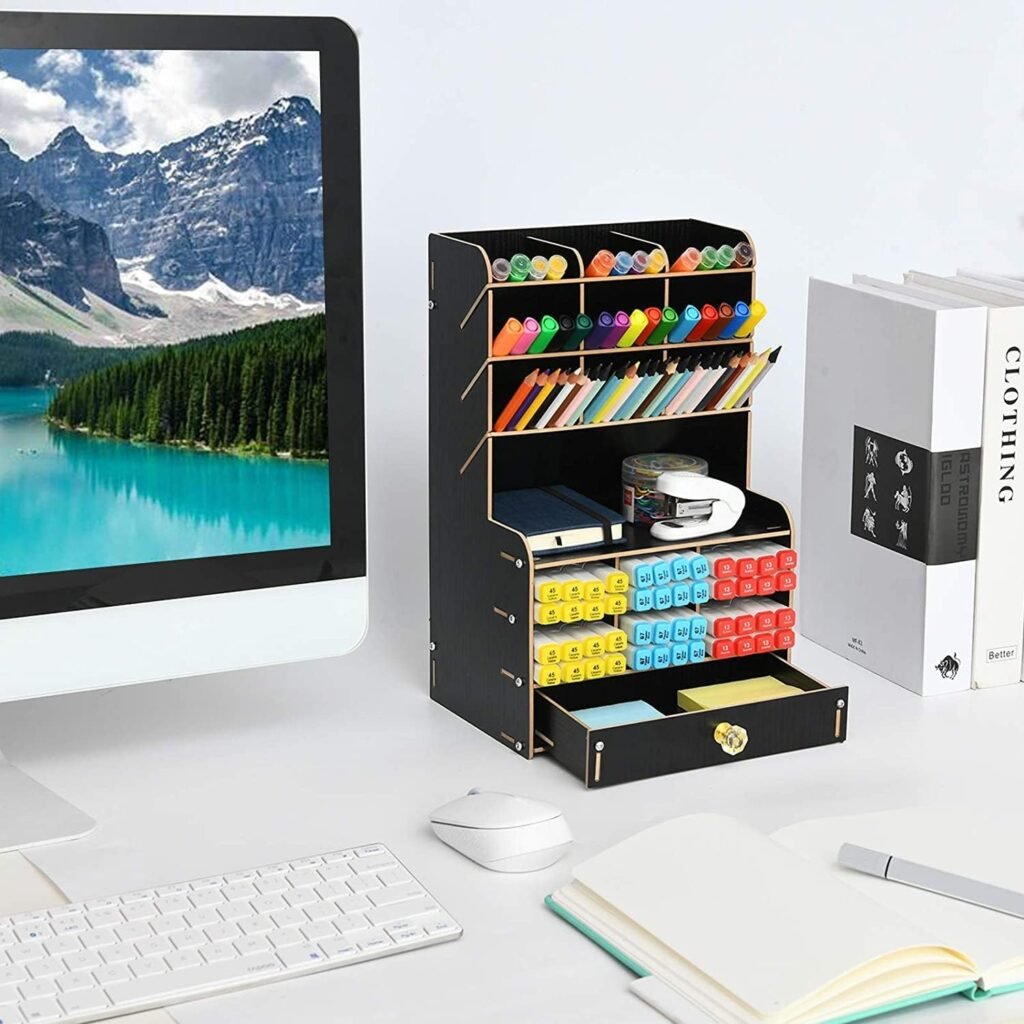 Multifunctionele pennenhouder en bureau organizer voor pennen en papier