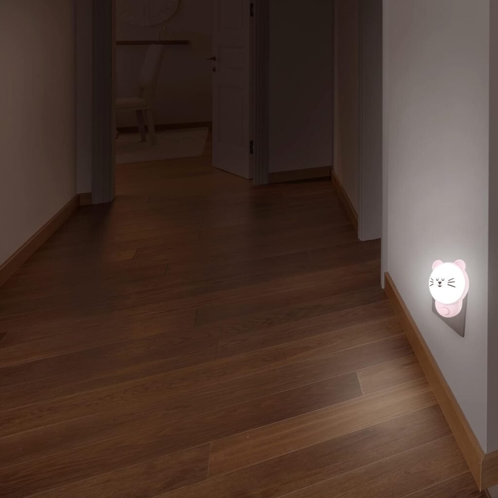 Nachtlampje voor kinderen met stopcontact en schakelaar voor slaapkamerverlichting en babyvoeding