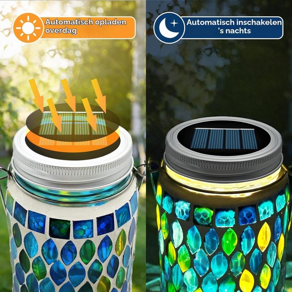 Tuinverlichting op zonne-energie met LED lichtketting voor buiten