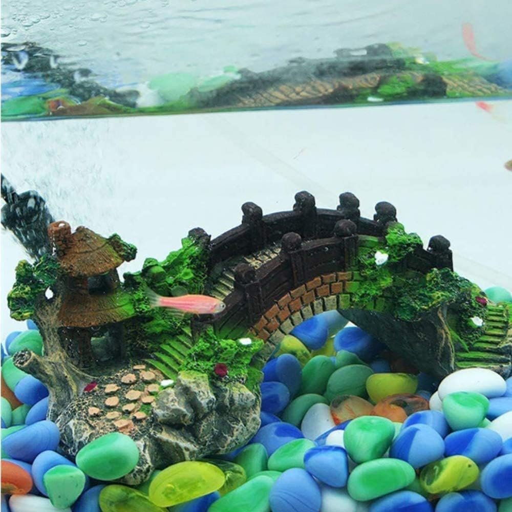 Aquariumdecoratie met schildpadontwerp en schuilplaats voor vissen en schildpadden