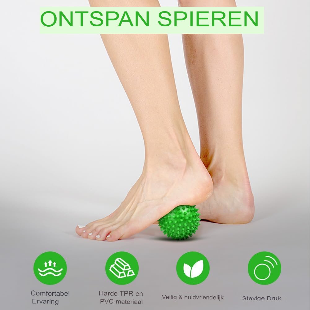 Diepweefselmassage set met triggerpoint massageballen voor fysiotherapie en weefselmassage