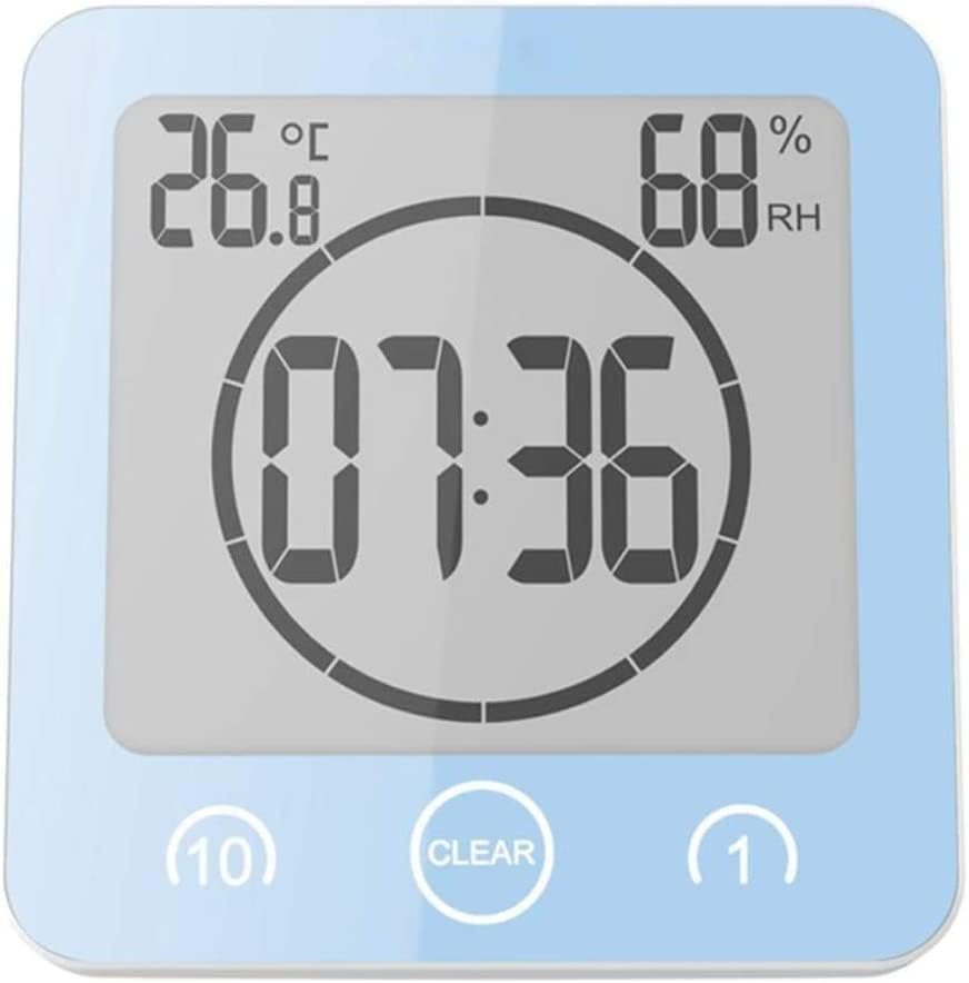 Douche timer met hygrometer en thermometer voor badkamer, waterbestendig en energiebesparend ontwerp