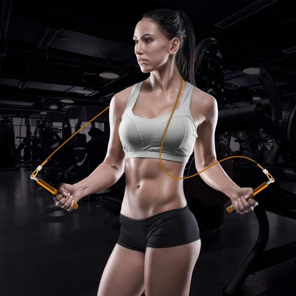 Verstelbaar springtouw voor fitness, training en workout voor volwassenen en kinderen