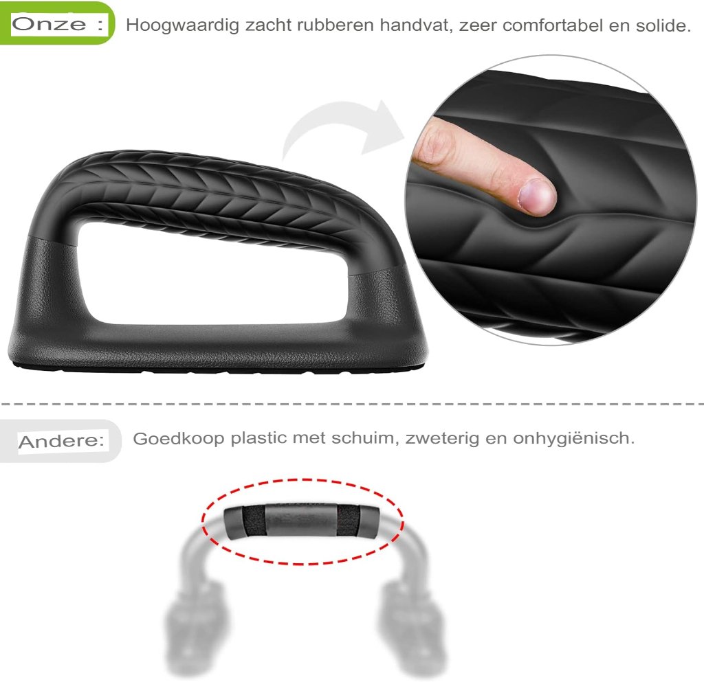 Parallettes set voor calisthenics en lichaamsgewichtoefeningen