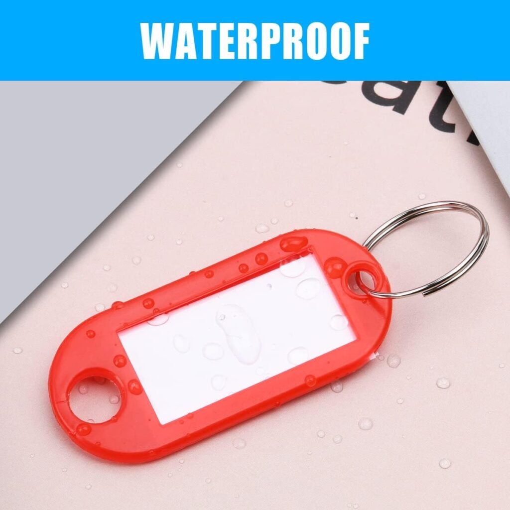 Beschrijfbare sleutellabels met verwisselbare labels en huisdier-ID-optie