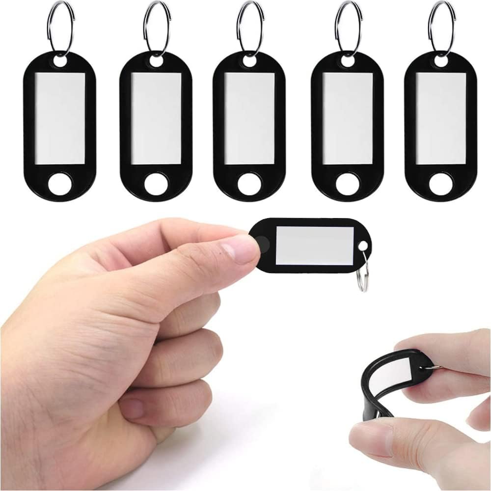 Kunststof sleutelhangers met sleutellabels voor organisatie en identificatie