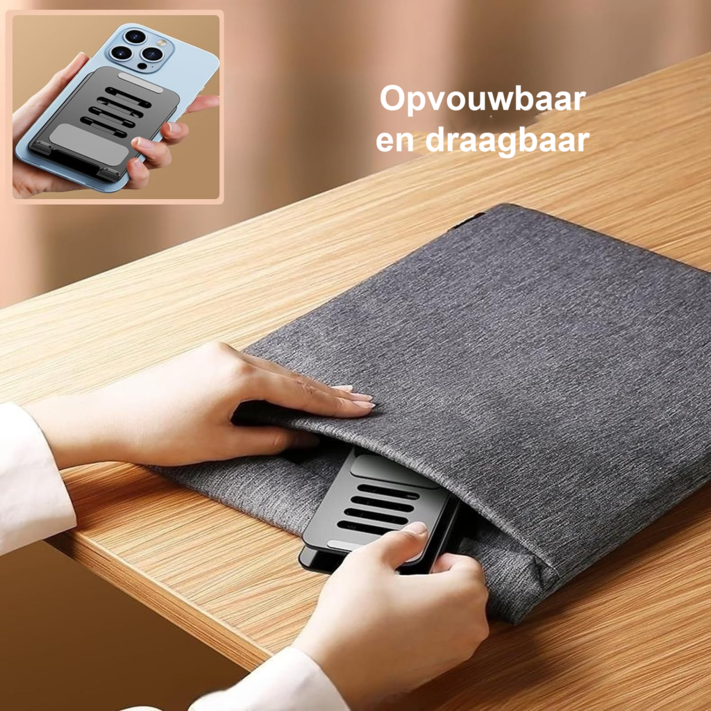 Verstelbare telefoon- en tabletstandaard voor bureau, geschikt voor smartphones en tablets